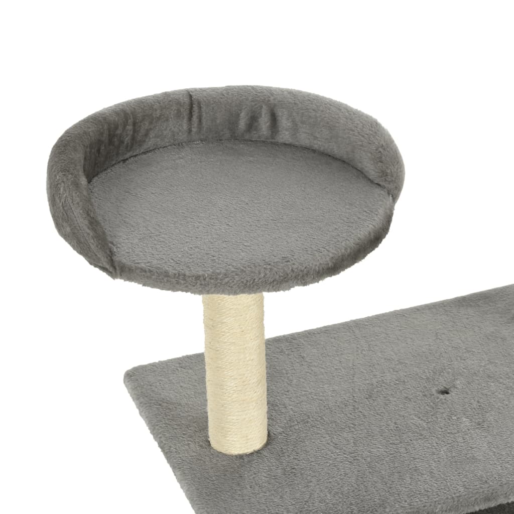 NNEVL Cat Tree with Sisal Scratching Posts 95 cm Grey