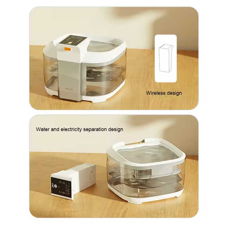 NNEDSZ Black 4.5L Rechargeable Pet Water Fountain for Cats & Dogs - Automatic Circulating Water Dispenser with Large Capacity